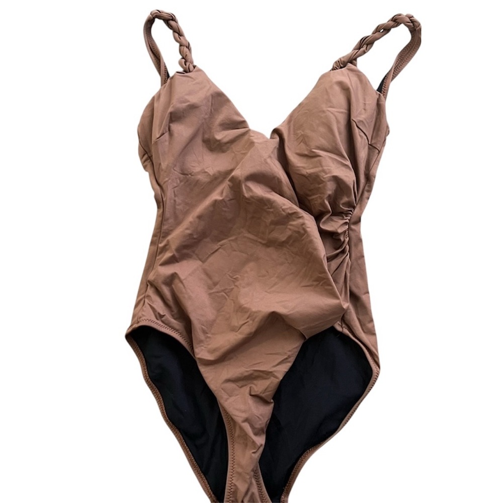 Brown One-Piece Swimsuit
